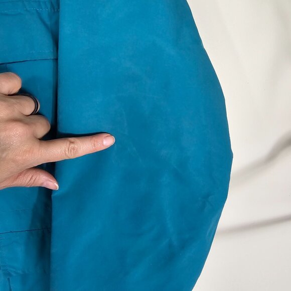 Vintage LL Bean Jacket Womens L Teal‎ Baxter State Parka Wool Blanket Lined USA - Picture 6 of 14
